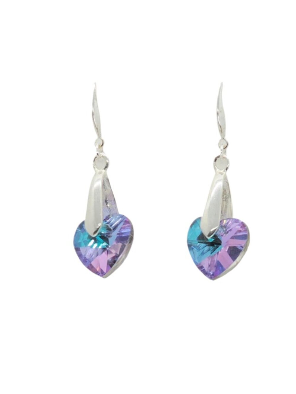 Glass Heart Earrings
